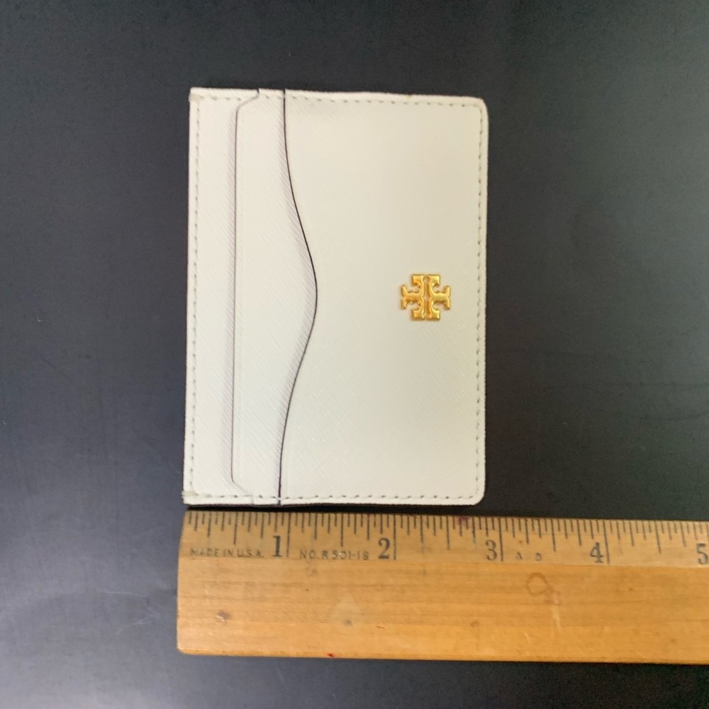 Tory Burch EMERSON SLIM CARD CASE IVORY - Picture 6 of 8